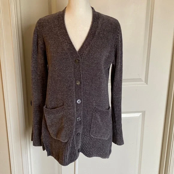 2 piece bundle- Isaac Mizrahi Cardigan Sweaters. Size XS. Grey/Teal. - Picture 5 of 11